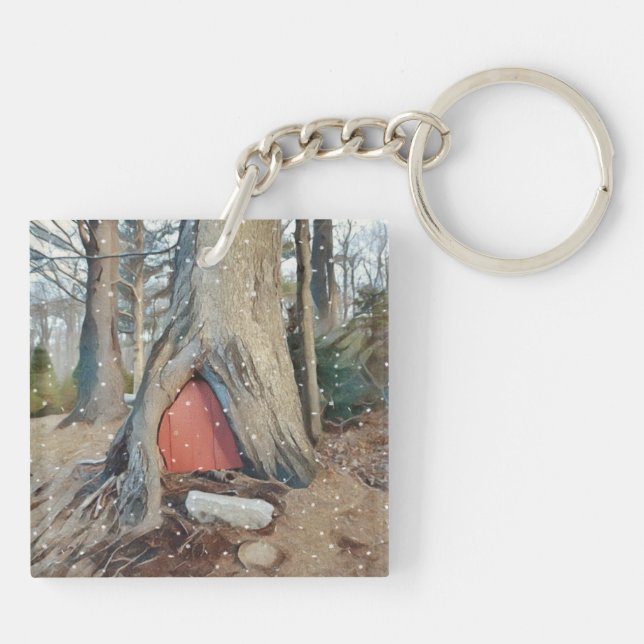 Magical Elf House Key Ring (Back)