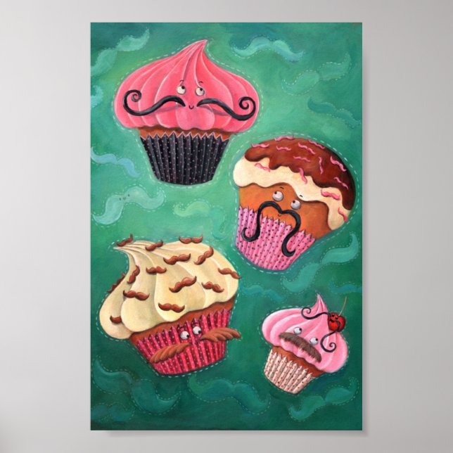 Magical Emporium of Flying Moustached Cupcakes Poster (Front)