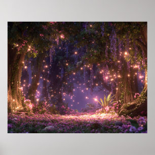 Magical Enchanted Forest Poster