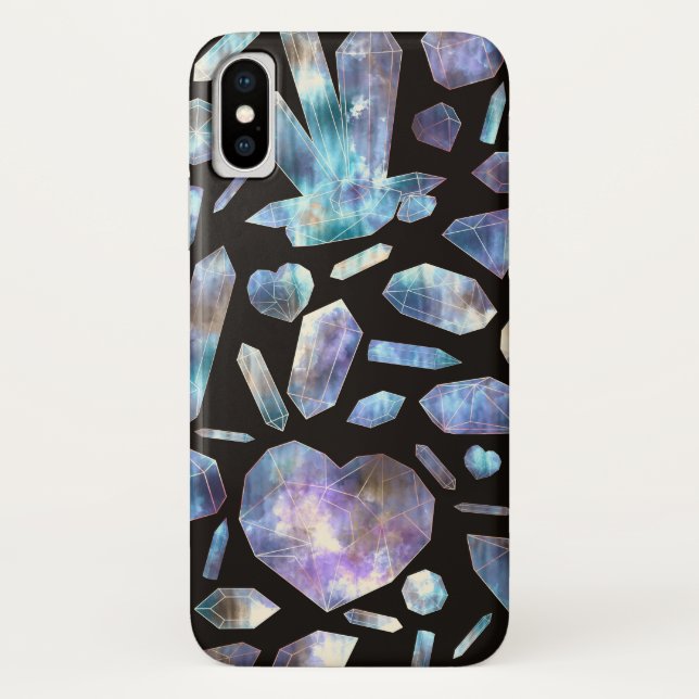 Magical Energy Crystals Rainbow Crystal Rocks Case-Mate iPhone Case (Back)