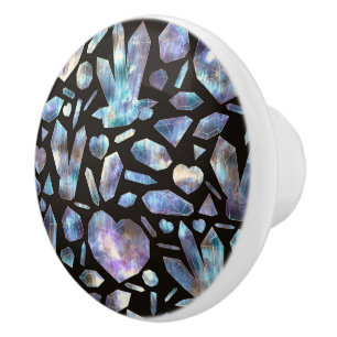 Magical Energy Crystals Rainbow Crystal Rocks Ceramic Knob