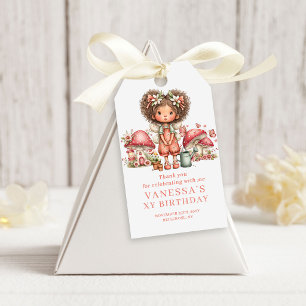 Magical Fairy 4th Birthday Pastel Pink Favor Gift  Tags