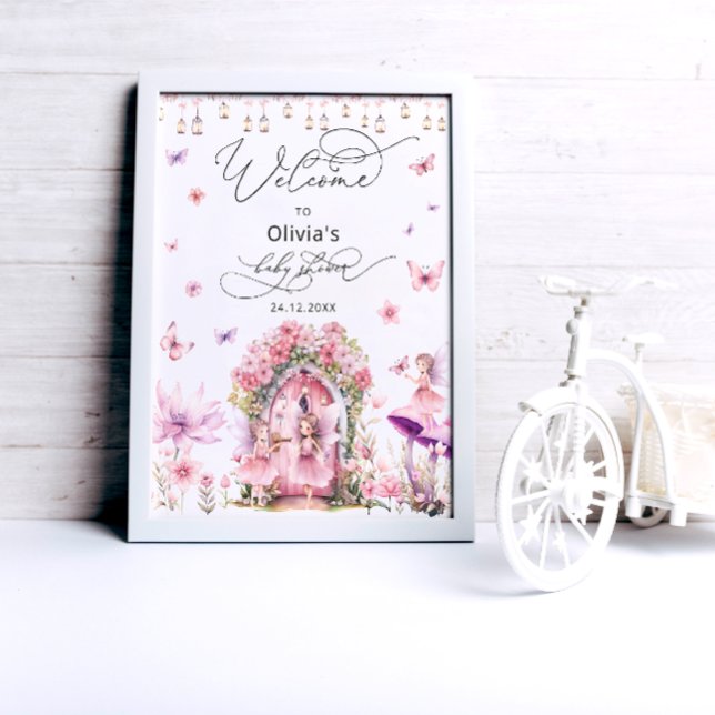 Magical Fairy Baby Shower Welcome Poster (Creator Uploaded)