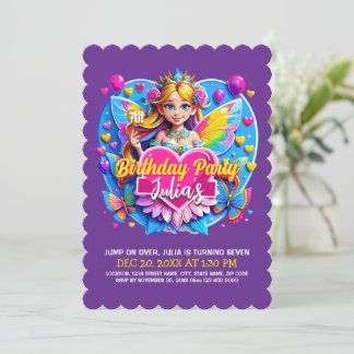Magical Fairy Birthday Celebration Invitation