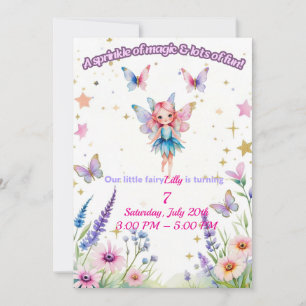 Magical Fairy Birthday Invitation for Girls