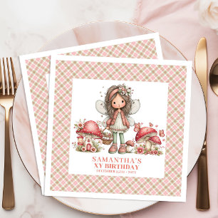 Magical Fairy Birthday Whimsical Garden Party Napkin