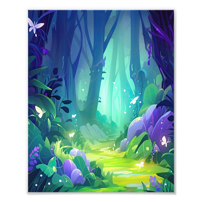 Magical Fairy Enchanted Forest Photo Print (Front)
