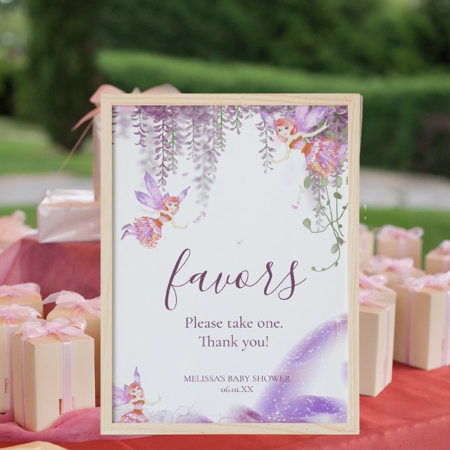 Magical Fairy Favours Sign. Please Take One Poster (Creator Uploaded)
