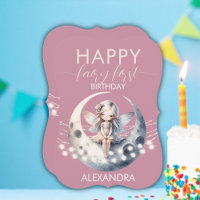Magical Fairy First Girl Happy Birthday