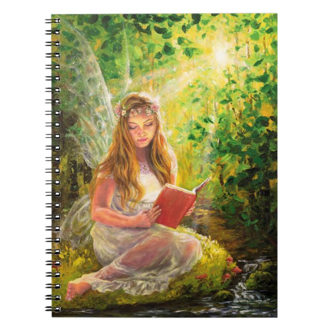Magical fairy forest painting art notebook (Front)