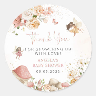 Magical Fairy Garden Baby Shower Sticker