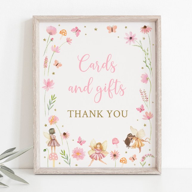 Magical Fairy Garden Floral Birthday Gifts Sign (Creator Uploaded)