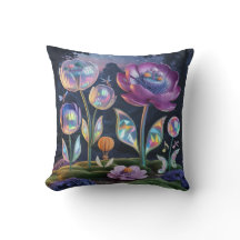 Magical Fairy Garden Pillow Cover