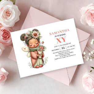 Magical Fairy Girl Birthday Blush Pastel Pink Invitation
