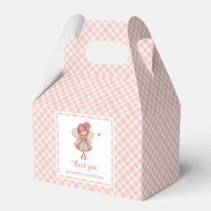 Magical Fairy Girl Blush Floral Birthday Favor Box