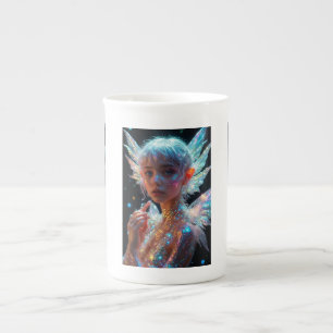 Magical Fairy Girl with Glitter Wings Fantasy Mug