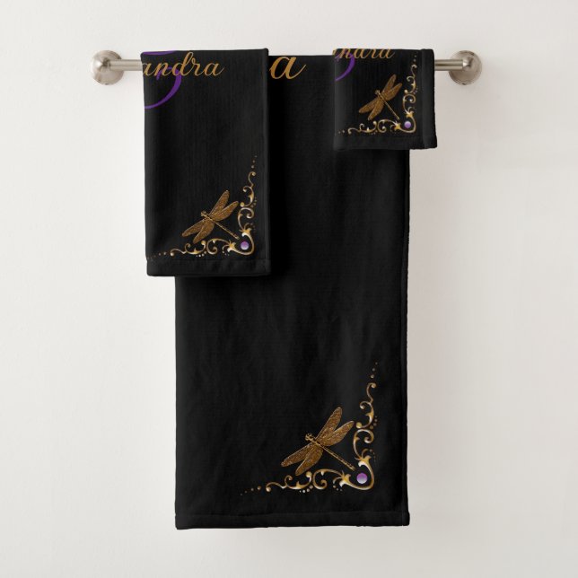 Magical Fairy Tale Fantasy Personalised  Bath Towel Set (Insitu)