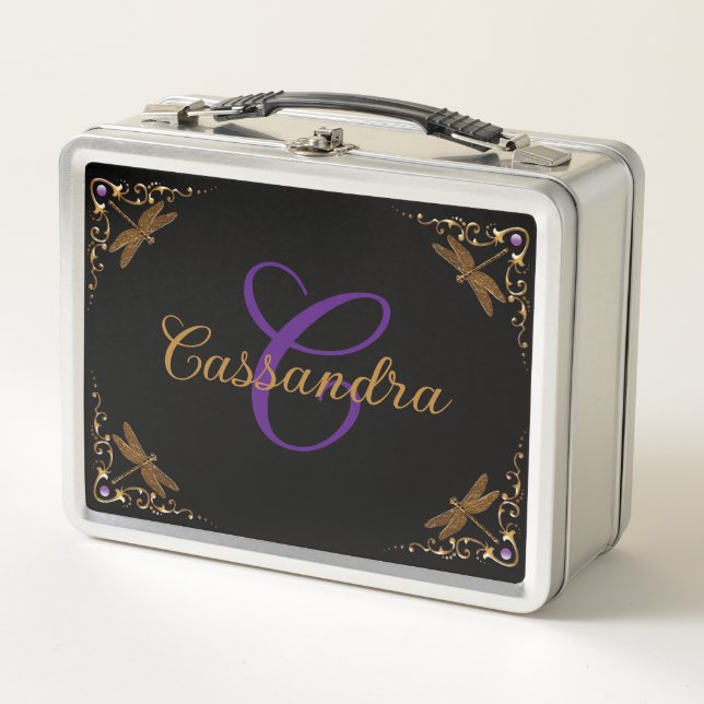 Magical Fairy Tale Fantasy Personalised Metal Lunch Box (Front)