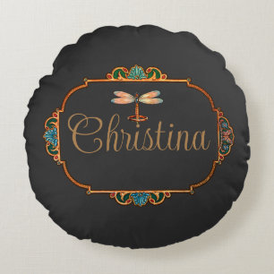 Magical Fairy Tale Fantasy Personalised  Round Cushion