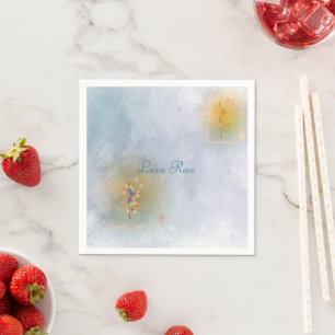 Magical Fairy Tale garden paper napkins