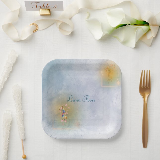 Magical Fairy Tale paper plates  (Wedding)