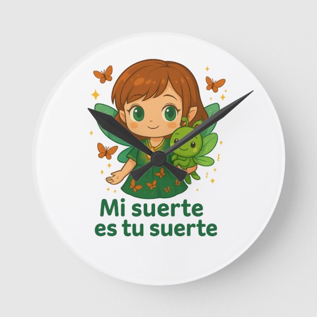 Magical Fairy Wall Clock – ManoMadre Tati Collecti (Front)