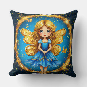 Magical Fairy Wand Glitter Fantasy Decorative Cushion