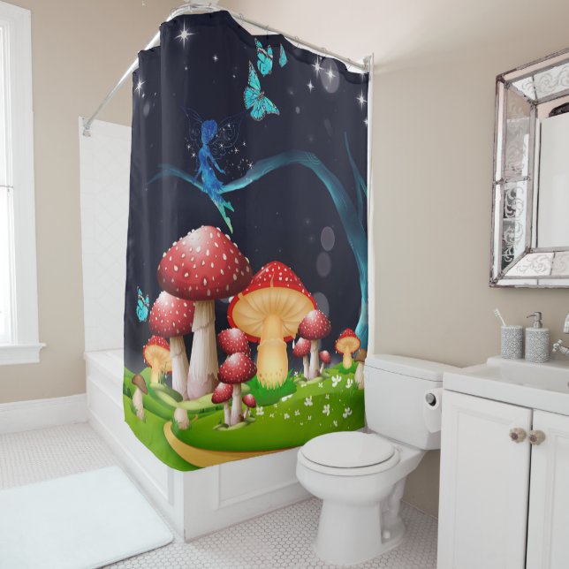 Magical Fairyland Fairytale Shower Curtain (In Situ)