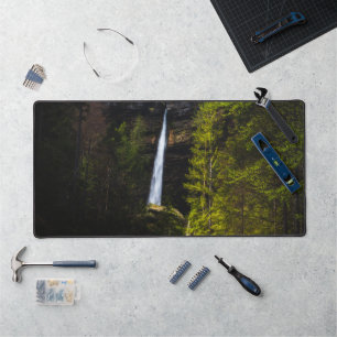 Magical fairytale at waterfall Peričnik, Slovenia Desk Mat