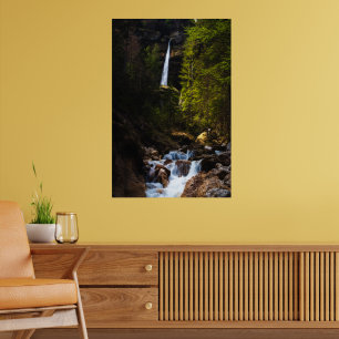 Magical fairytale at waterfall Peričnik, Slovenia Poster