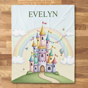 Magical Fairytale Castle Fleece Blanket