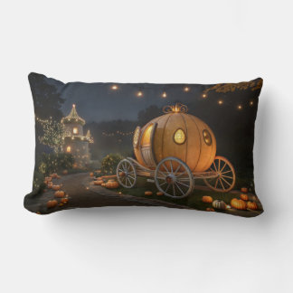 Magical Fairytale Pumpkin Carriage Lumbar Cushion