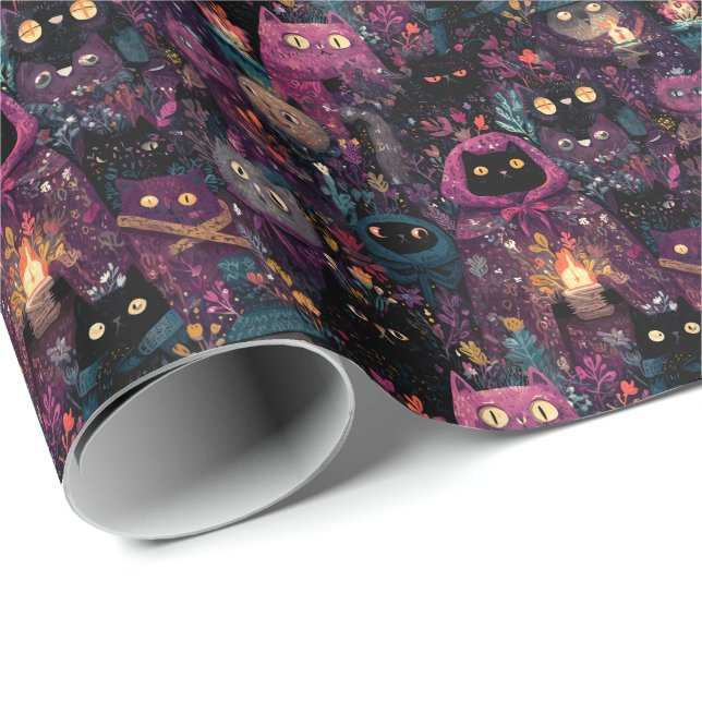 Magical Familiars D&D Companions and Fantasy Pets Wrapping Paper (Roll Corner)