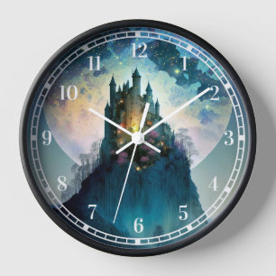 Magical Fantasy Castle Clock