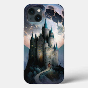 Magical Fantasy Castle Full Moon iPhone 13 Case