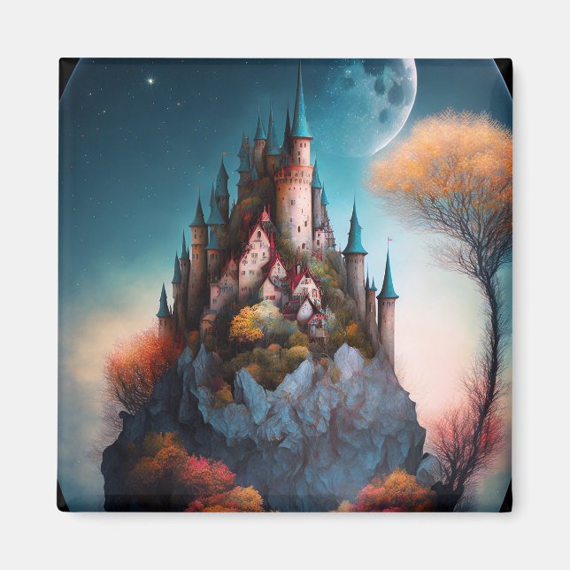 Magical Fantasy Castle Magnet (Front)