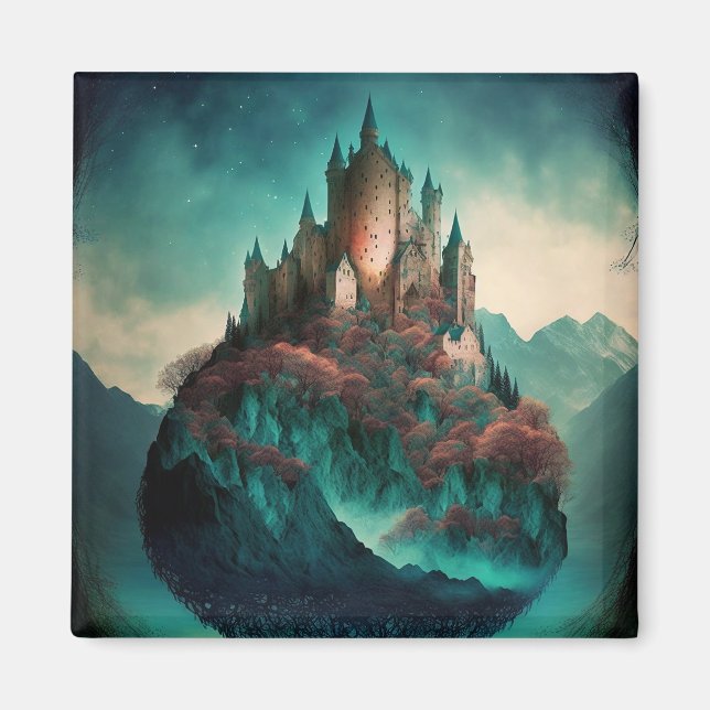 Magical Fantasy Castle Magnet (Front)