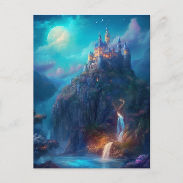 Magical Fantasy Castle Postcard (Front)
