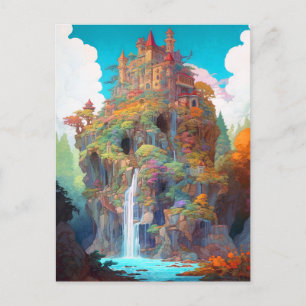 Magical Fantasy Castle Postcard
