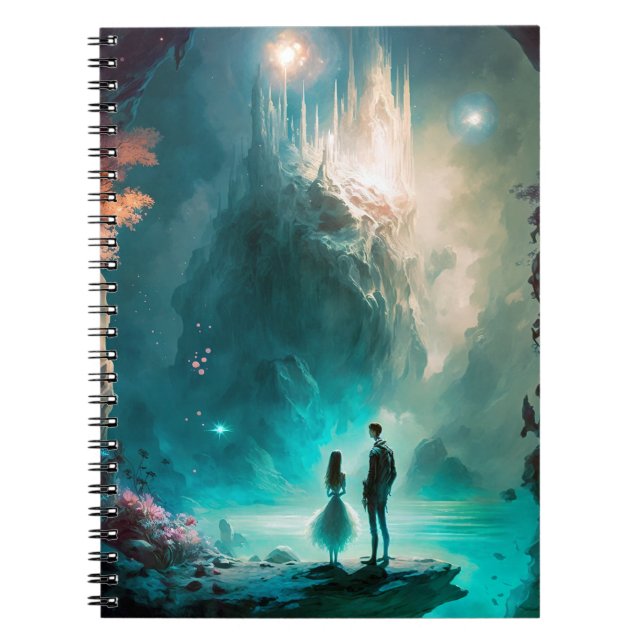 Magical Fantasy Landscape Art Notebook (Front)