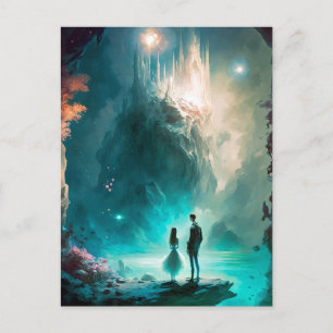 Magical Fantasy Landscape Art Postcard