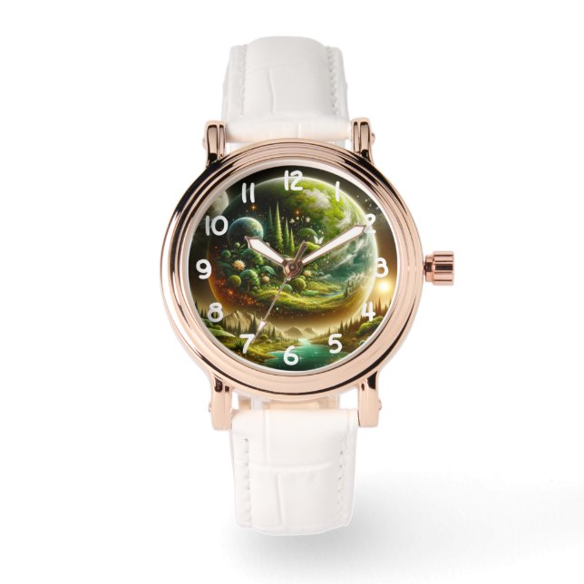 Magical Fantasy Planet With Celestial Nature Watch (Front)