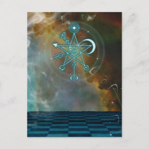 Magical fantasy postcard