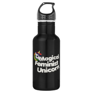 magical feminist unicorn 532 ml water bottle