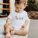 Magical Floral Fairy 1st Birthday Party Baby T-Shirt<br><div class="desc">Who is the cutest little one around? This shirt makes a perfect gift. Embrace the transitional beauty of late summer and early fall with a cheerful colour palette featuring warm peachy tones. The earthy terracotta, soft peach, and delicate pink shades blend harmoniously, creating a seamless transition from the vibrant energy...</div>