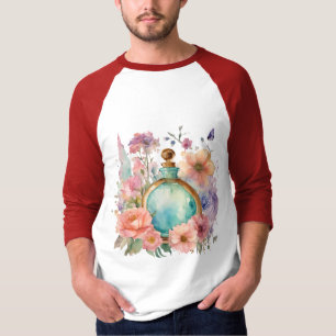 Magical Flower Potion: Dreamy Watercolor Sleeve T-Shirt