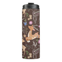 Magical Folk Art Deer in a Woodland Forest