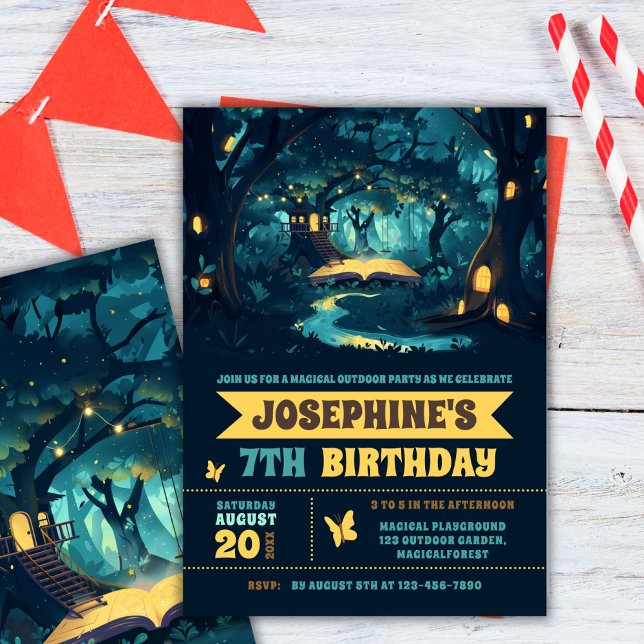 Magical Forest Birthday Party Invitation (Creator Uploaded)
