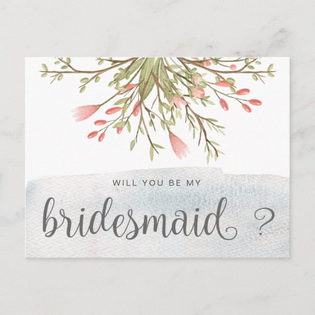 Magical Forest | Bridesmaid Postcard (Front)