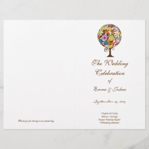 Magical Forest Circle of Love Flower Tree Wedding